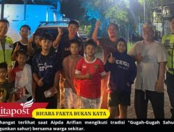 Satlantas Polres Pasuruan Gelar Patroli Gugah Sahur Bareng Warga