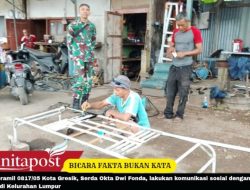 Babinsa Gresik Bangun Kedekatan Bersama Tukang Las