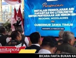 Khofifah Resmikan SPAM Mojolagres, Air Bersih Mengalir