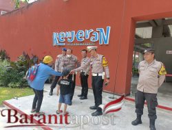 Pengamanan THP Kenjeran Lebaran Membludak Polisi Siaga Total