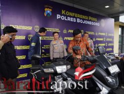 Polres Bojonegoro Bongkar Sindikat Curanmor Dua Lokasi Sekaligus