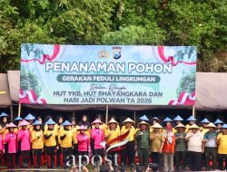 Kapolres Pasuruan Tanam Pohon, Aksi Nyata Peduli Lingkungan