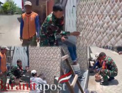 Babinsa Cangkringmalang Pimpin Gotong Royong Renovasi Mushola