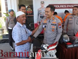 Motor Curian Kembali, Polres Pasuruan Bikin Haru