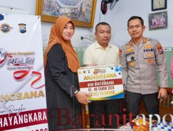 Hari Bhayangkara 80, Kapolres Pasuruan Sambangi Anggota Sakit