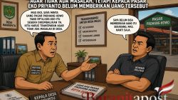 Kepala Desa Tagih Pertanggung Jawaban Dana Rp14 Juta Pasar Padhang Howo Belum Diserahkan. Ada Apa ??