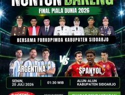 Nobar Final Piala Dunia Sidoarjo, Hadiah 4 Tiket Umroh Menanti