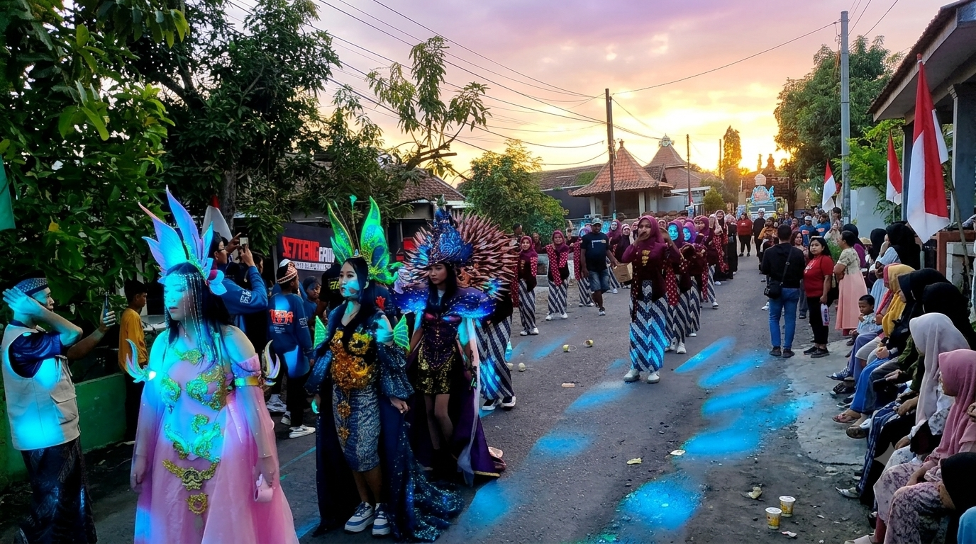 Karnaval Penatarsewu Meriah