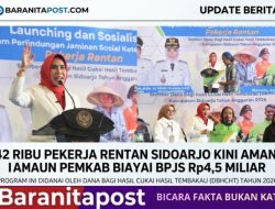 42.210 Pekerja Rentan Sidoarjo Dapat BPJS Ketenagakerjaan