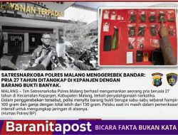 Polisi Bongkar Peredaran Sabu dan Ganja di Kepanjen Malang
