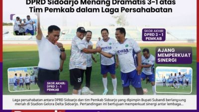 Cairkan Komunikasi Eksekutif-Legislatif Didalam Serunya Laga Persahabatan
