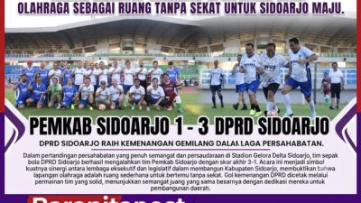 Kemenangan DPRD Sidoarjo Dalam Laga Persahabatan Penuh Kebersamaan Persatuan