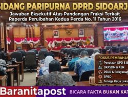 DPRD Sidoarjo Bahas Raperda, Bapenda hingga BKPSDM Disiapkan