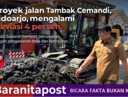 Molor 4 Persen, Subandi Perintahkan Desa Kawal Betonisasi Tambak Cemandi