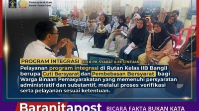 Rutan Bangil Salurkan Hak Integrasi, WBP Dapat Cuti dan Bebas Bersyarat
