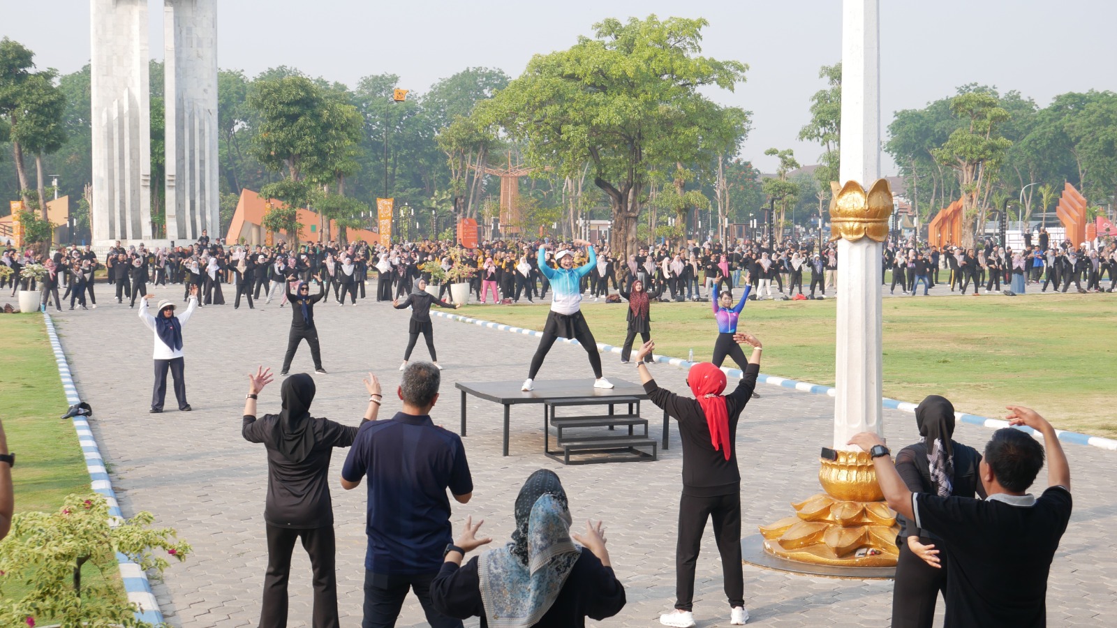Senam Bersama ASN Sidoarjo Kembali Digelar di Alun-Alun