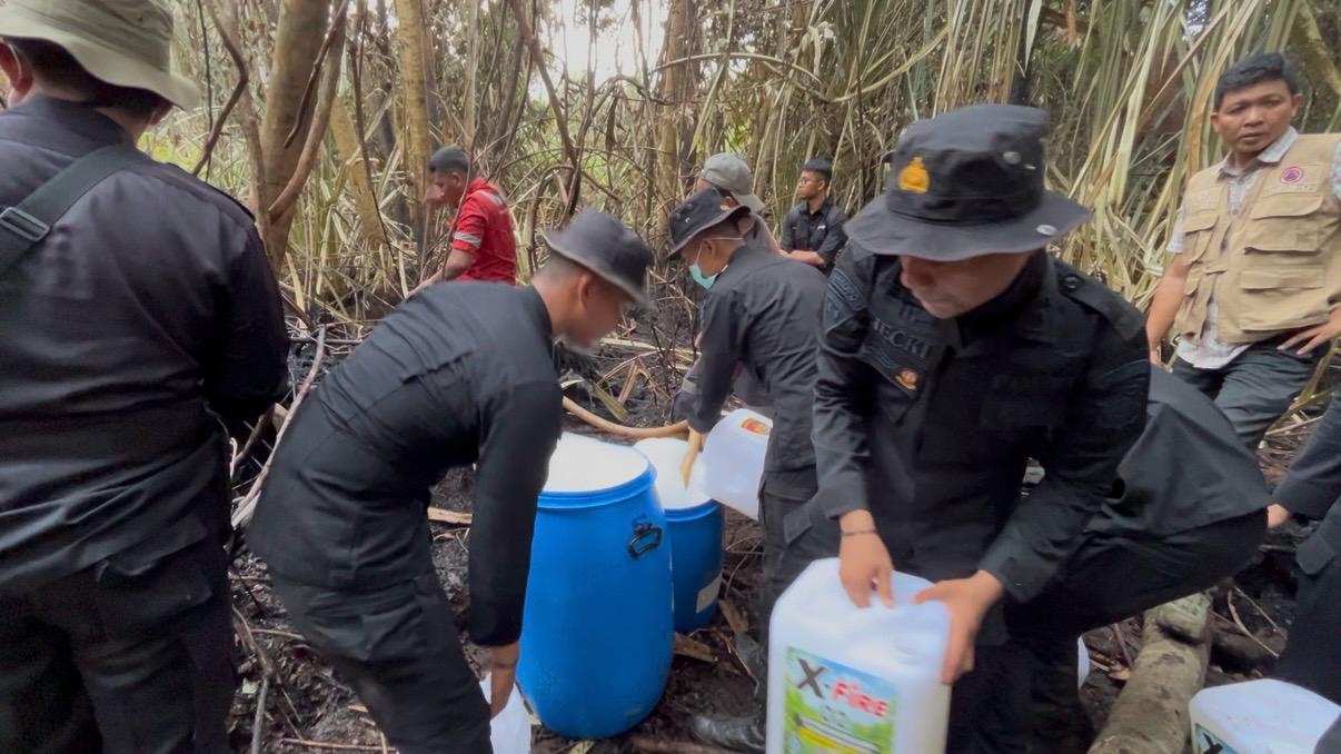 Polda Riau Pakai X Fire & Drone