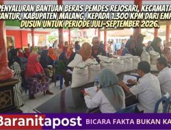 Pemdes Rejosari Pastikan Bantuan Beras 1.300 KPM Tepat Sasaran
