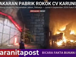 Malapetaka Pabrik Rokok Kedungcangkring Sidoarjo